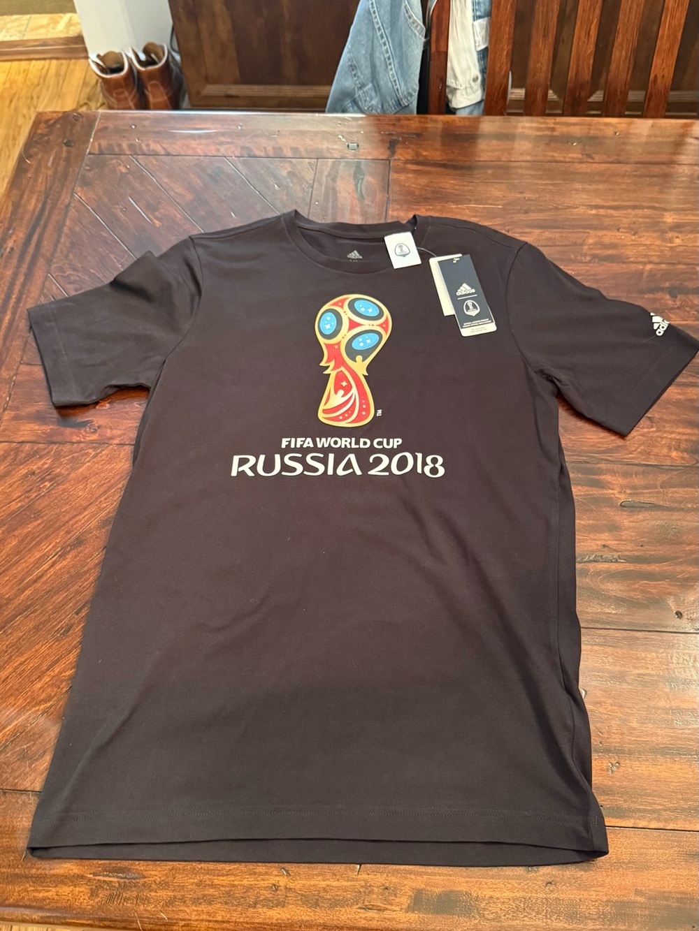 adidas Black FIFA World Cup Russia 2018 Graphic Tee